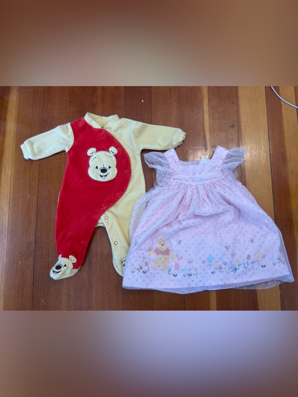 Disney Baby Winnie the Pooh Dress & Sleeper Bundle 3-6M